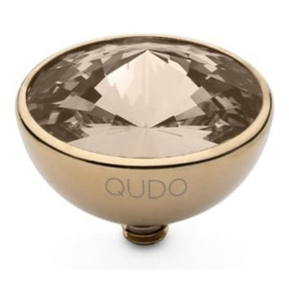 Famosa Gold 13mm Bottone Ring Top Silk