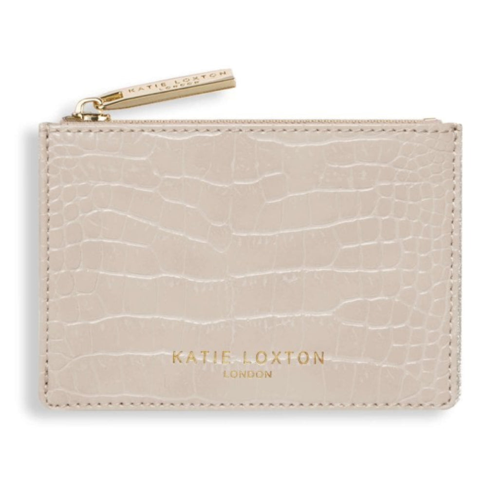 CELINE CROC COIN PURSE - Oyster - 12.5x8.5x1.5cm