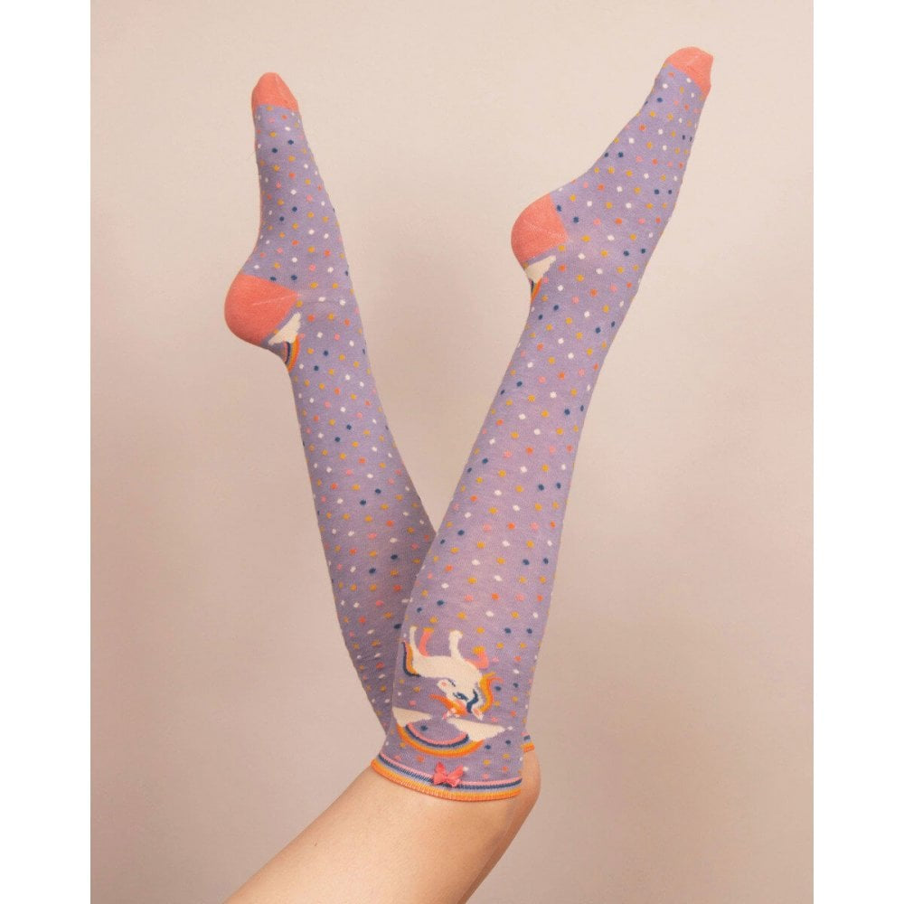 Ladies Knee High Sock - Unicorn