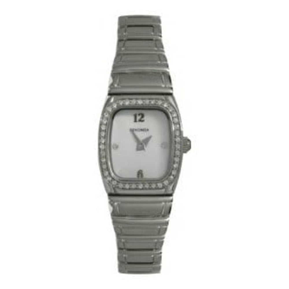 Ladies Stainless Steel Quartz Bracelet Watch White Dial