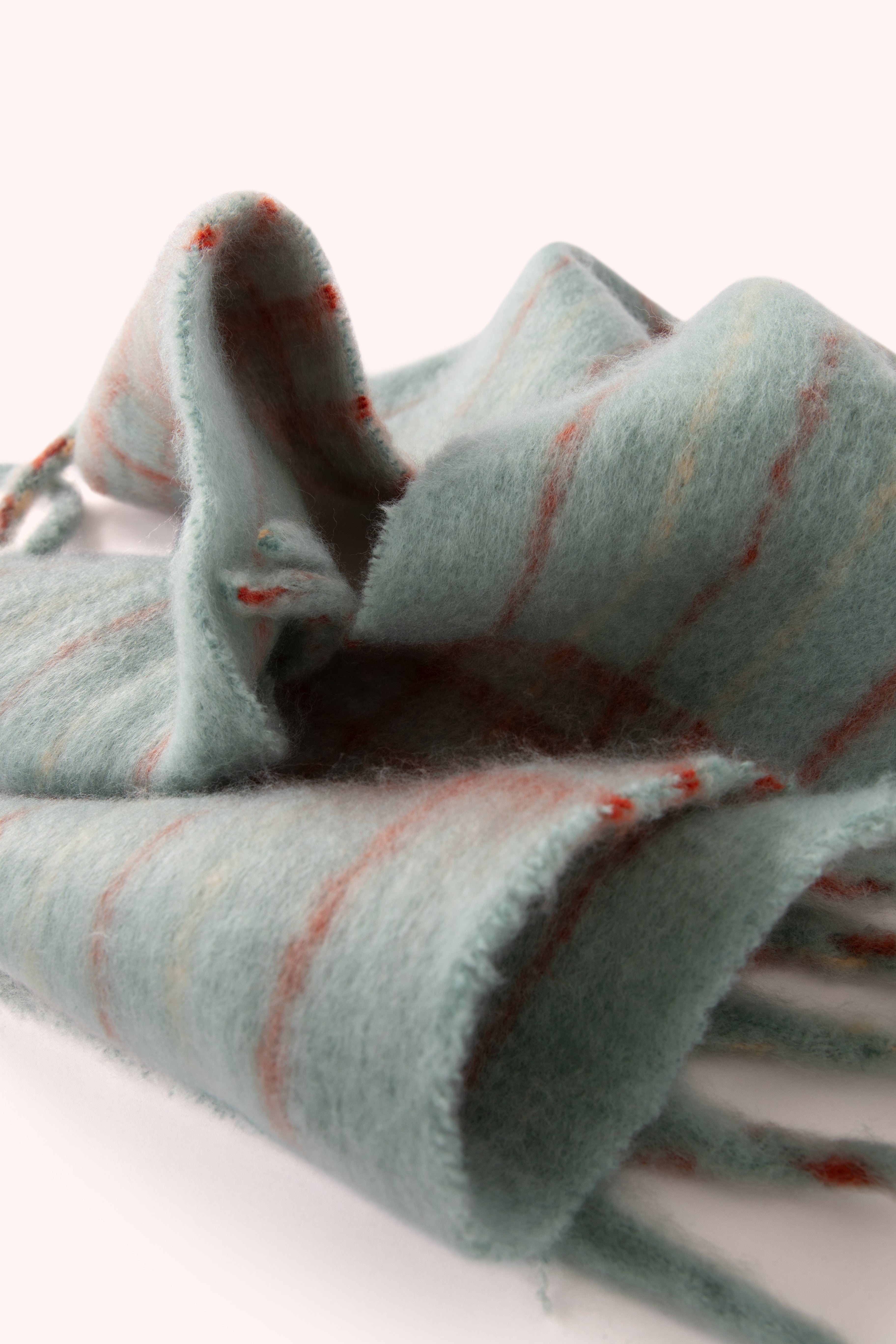 Angelica Cosy Scarf In Ice & Tangerine