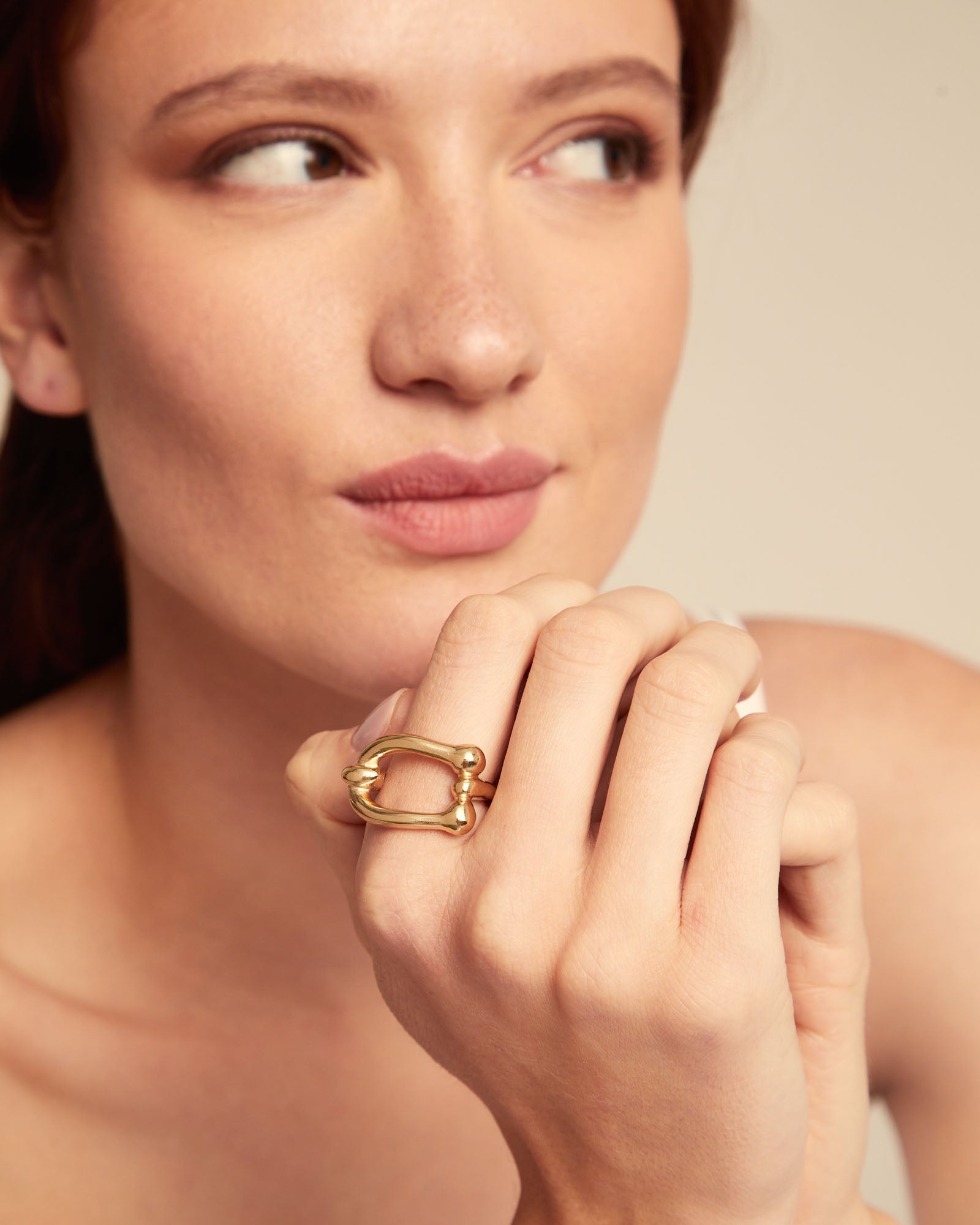 Link Shaped Ring