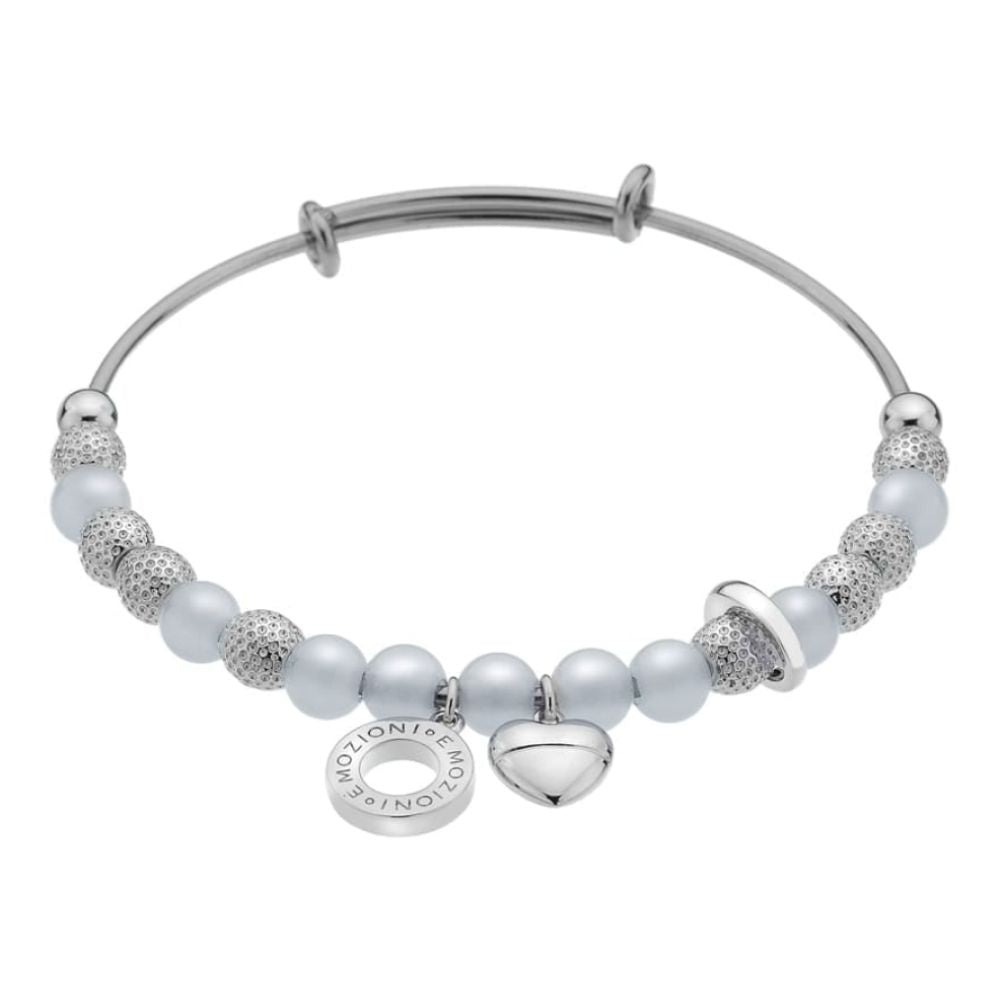 Emozioni Silver Plate Ula Bangle - Serenity