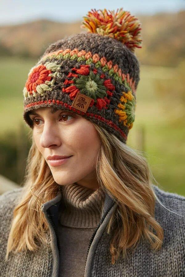 Woodstock Bobble Beanie Earth