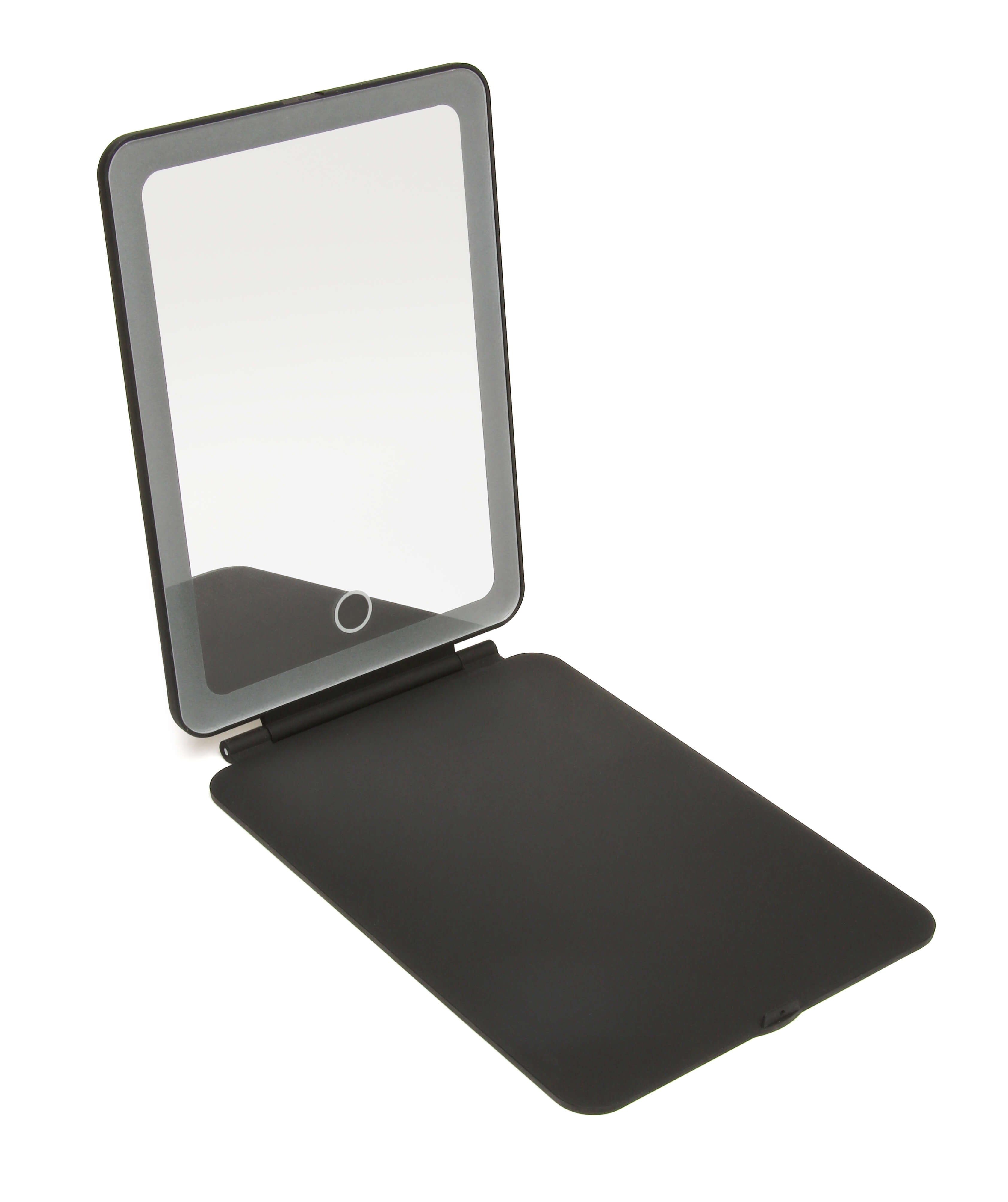 Black Soft Touch LED Mirror