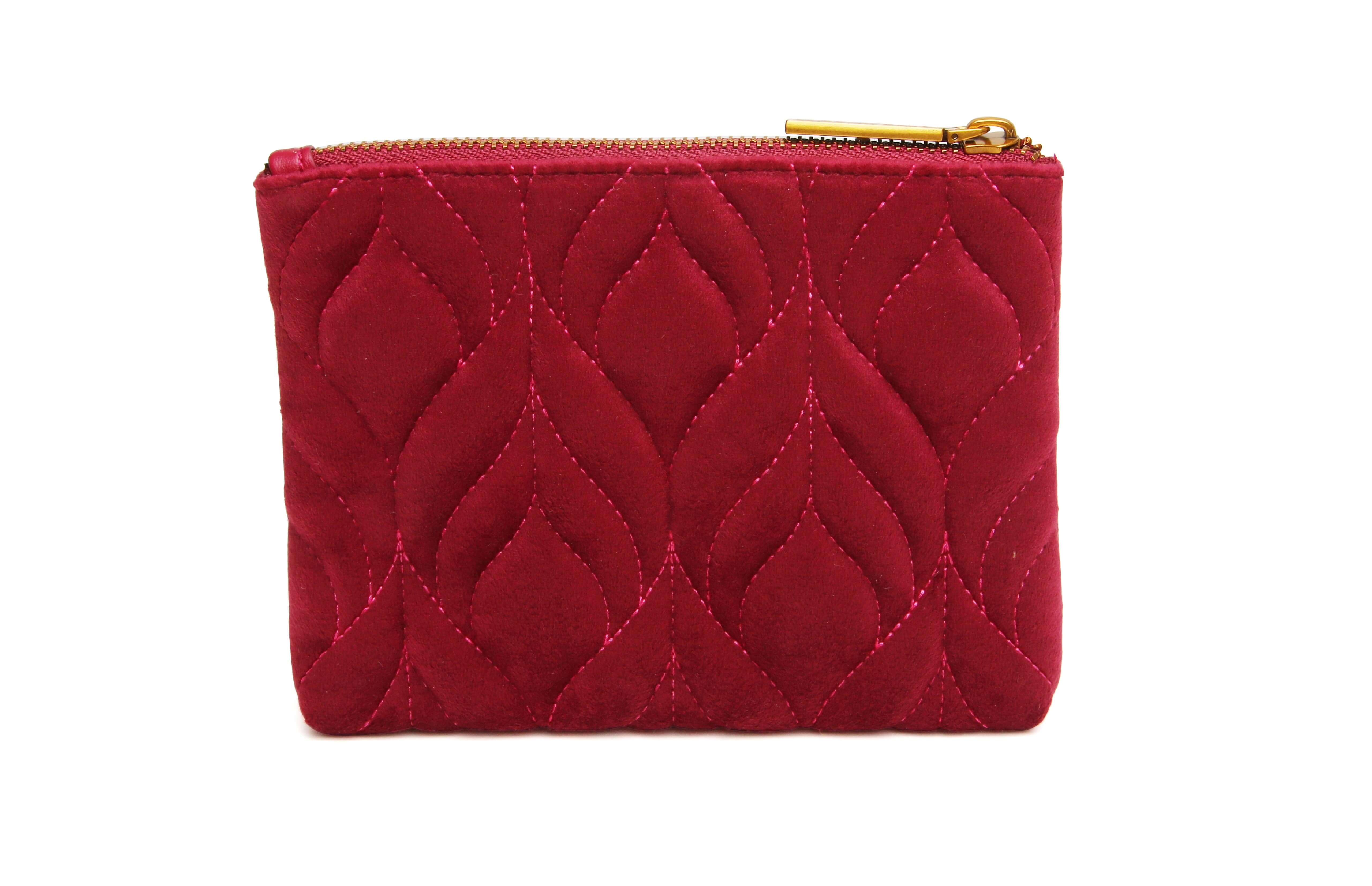 Fig Velvet Pouch