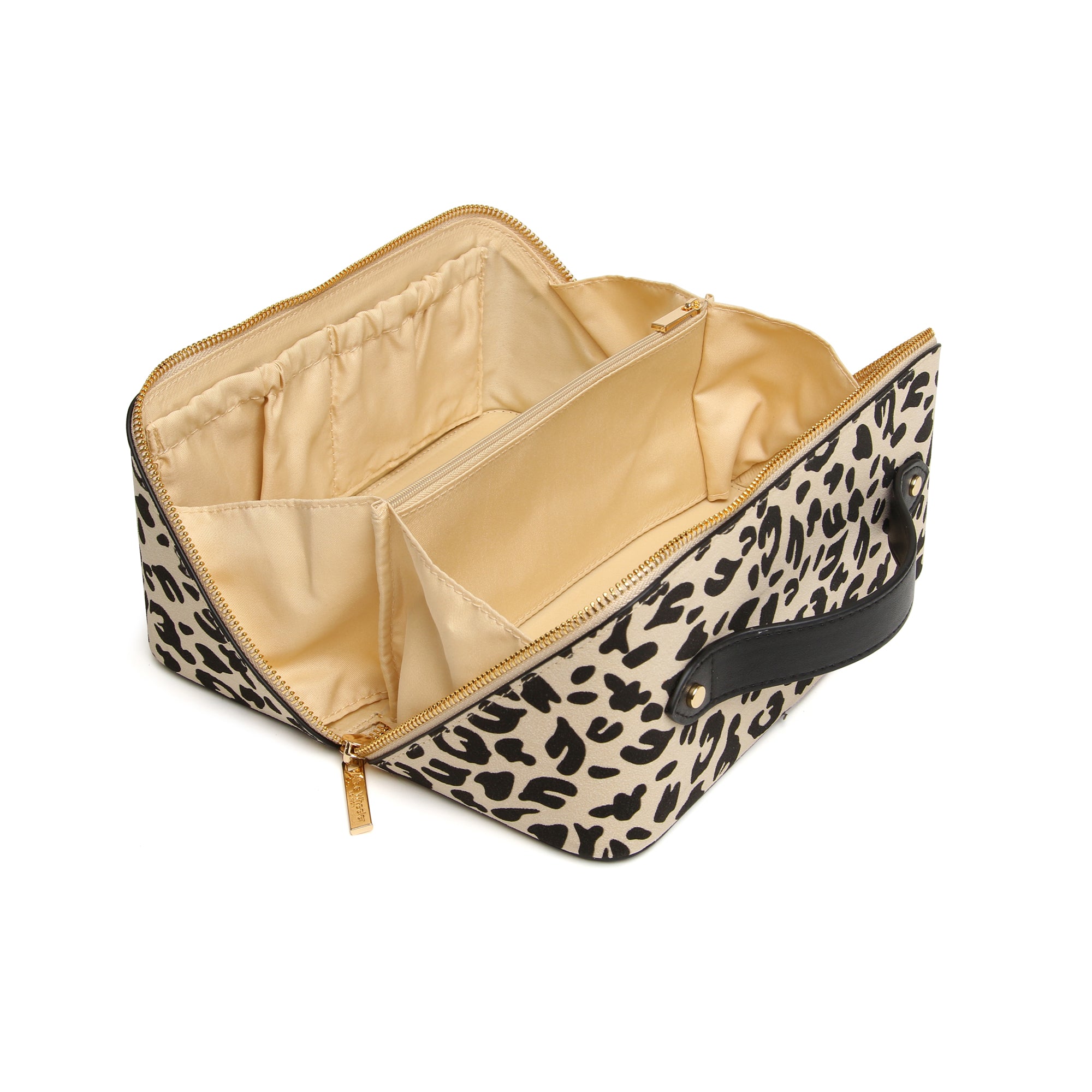 Light Leopard Train Case
