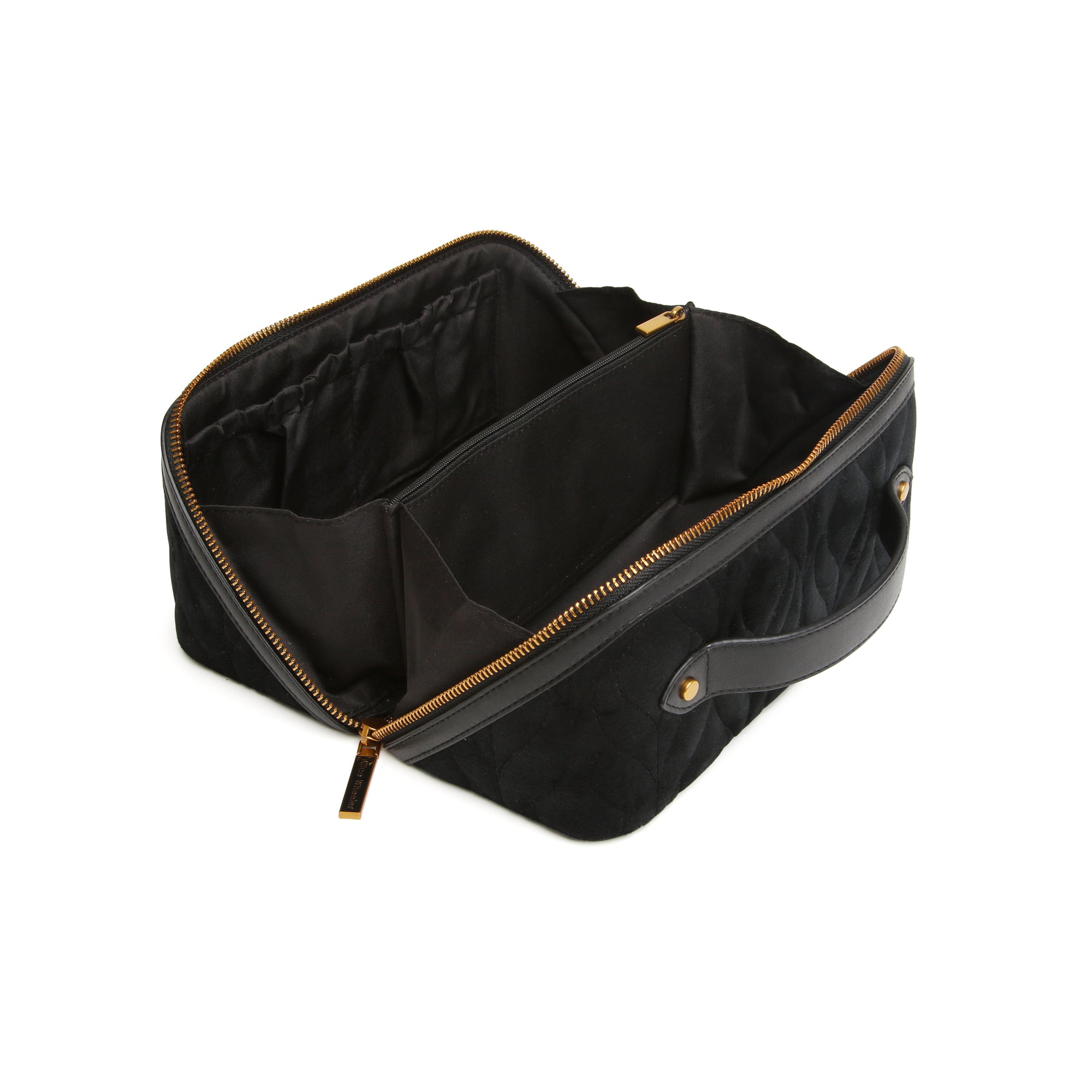 Velvet Train Case In Black