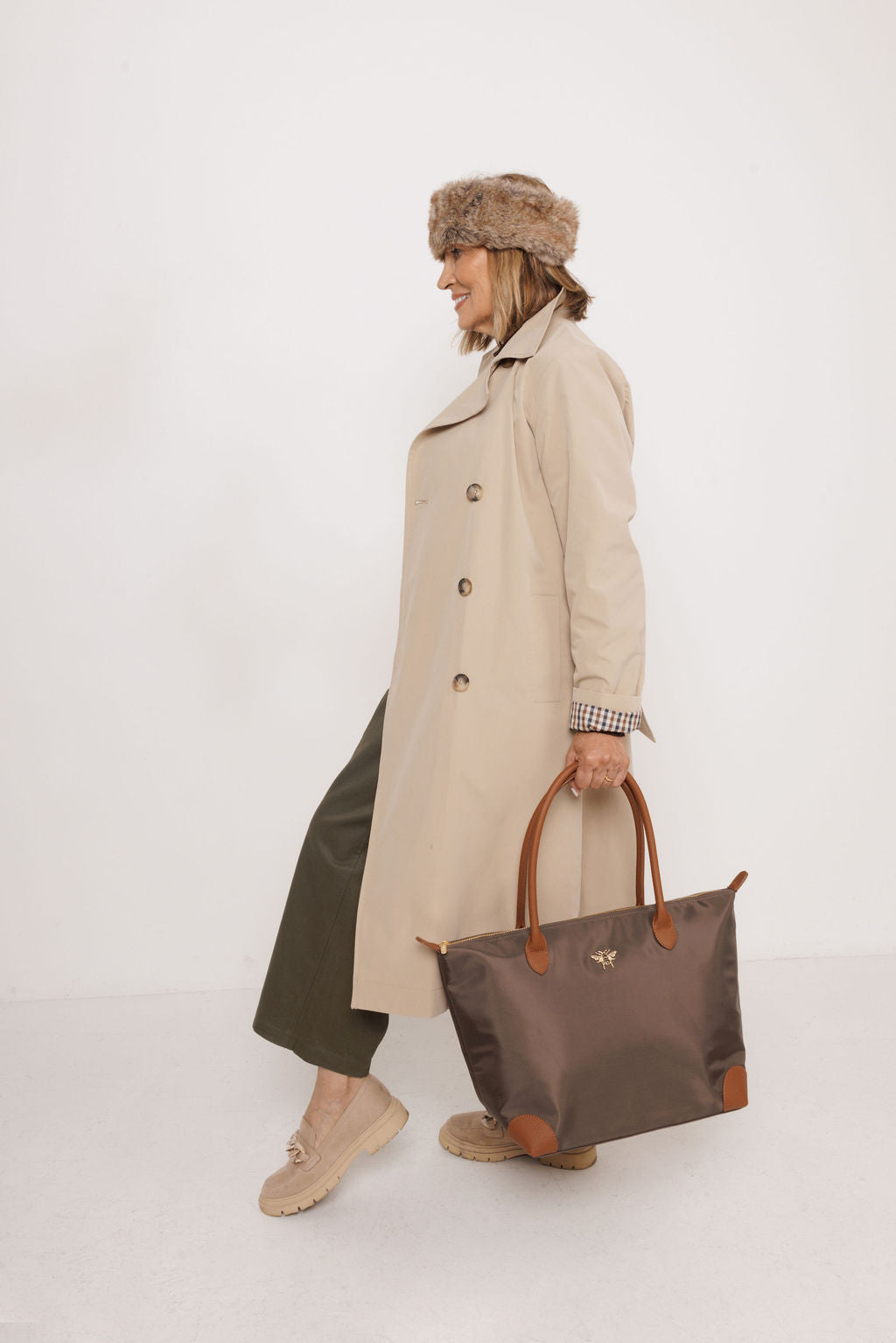 Shoreditch Tote Bag In Chocolate-L