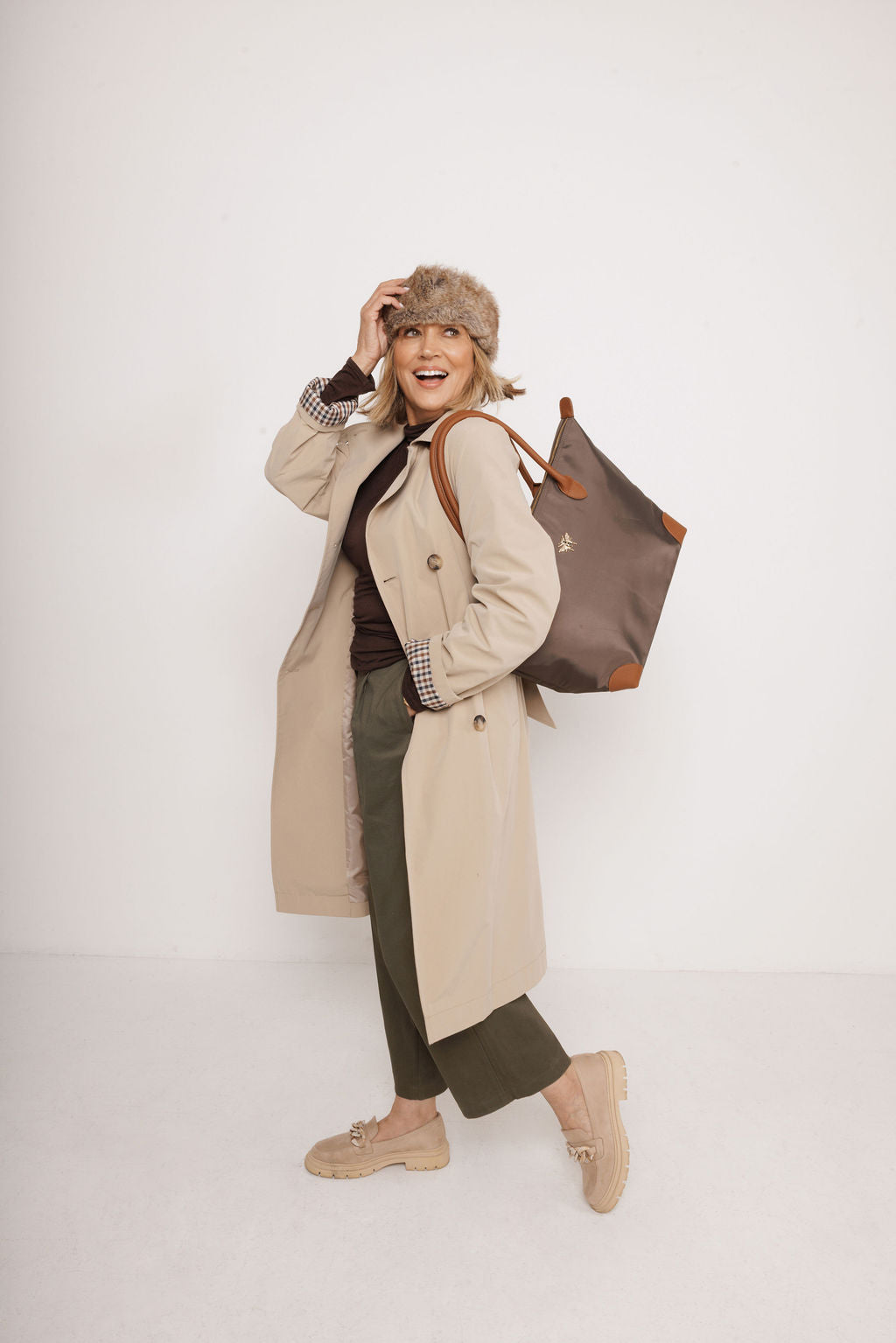 Shoreditch Tote Bag In Chocolate-L