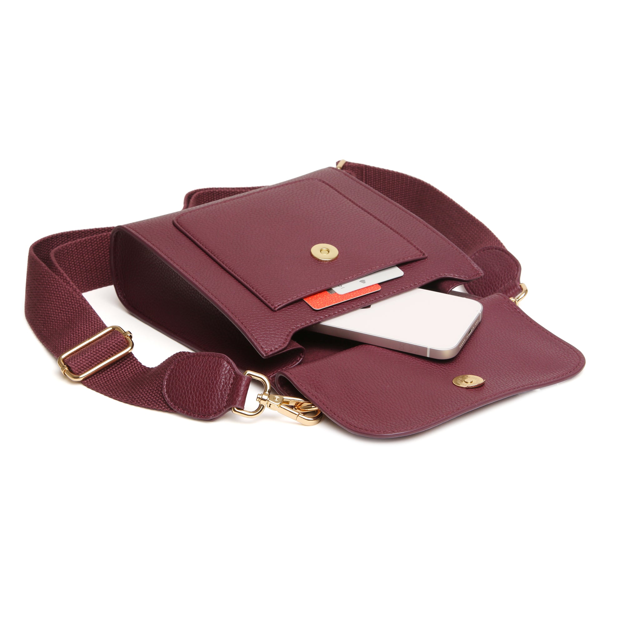 Bloomsbury Crossbody Bag In Berry