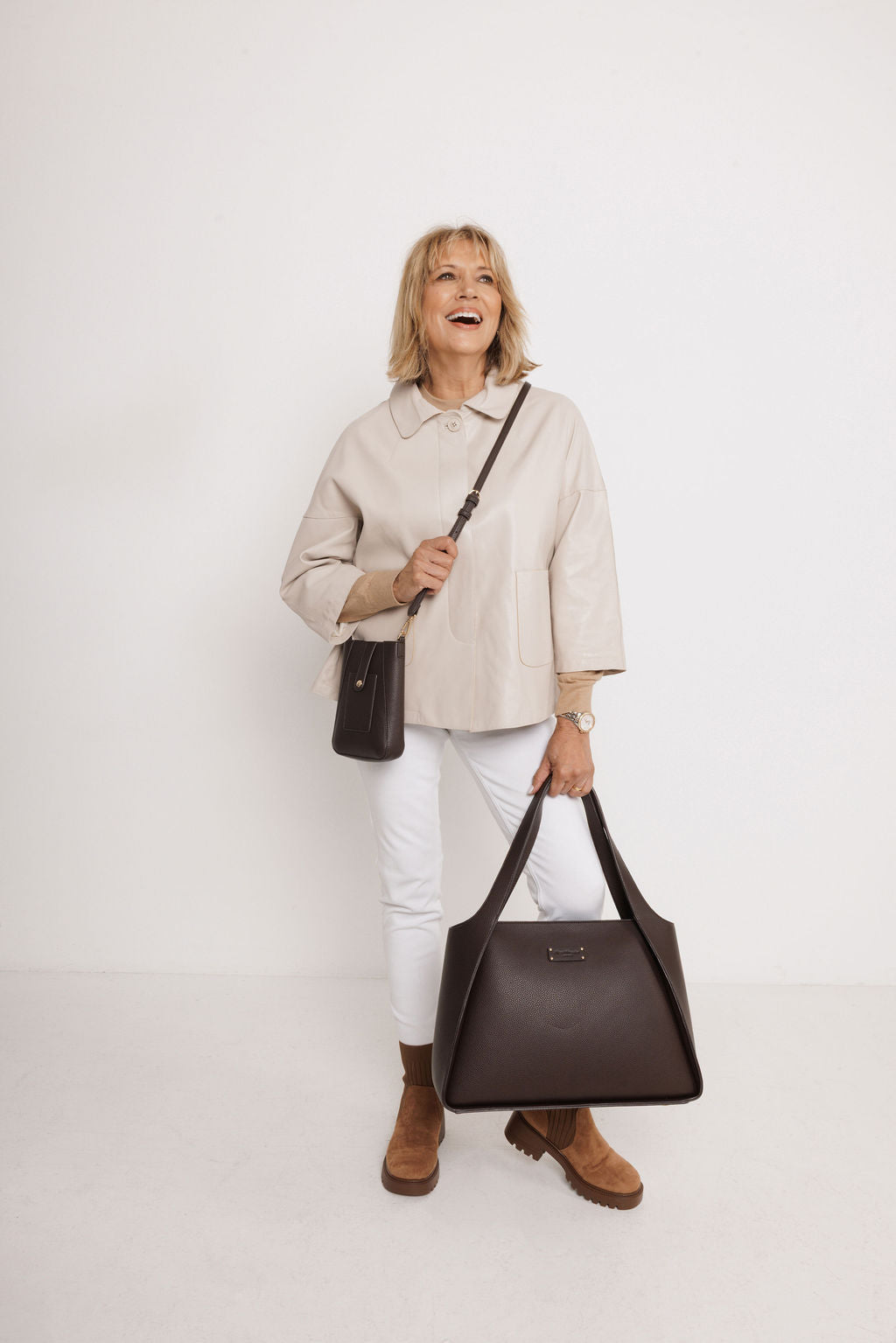 Kensington Tote Bag In Chocolate