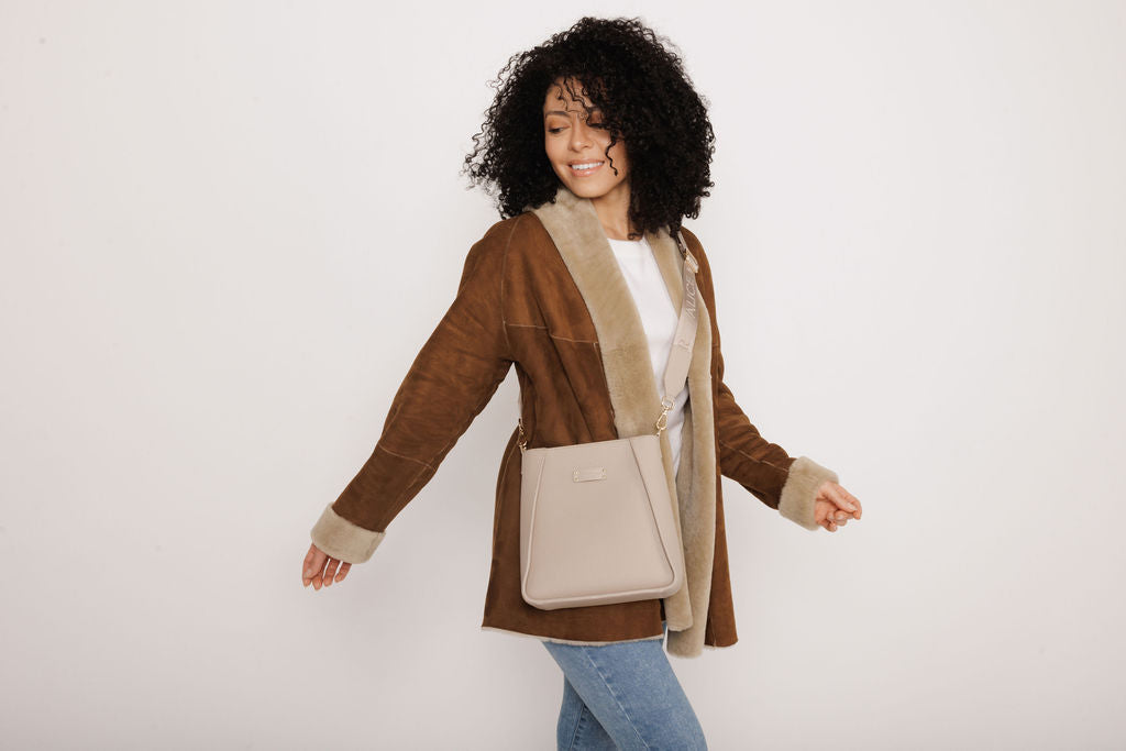 Kensington Crossbody Bag In Stone