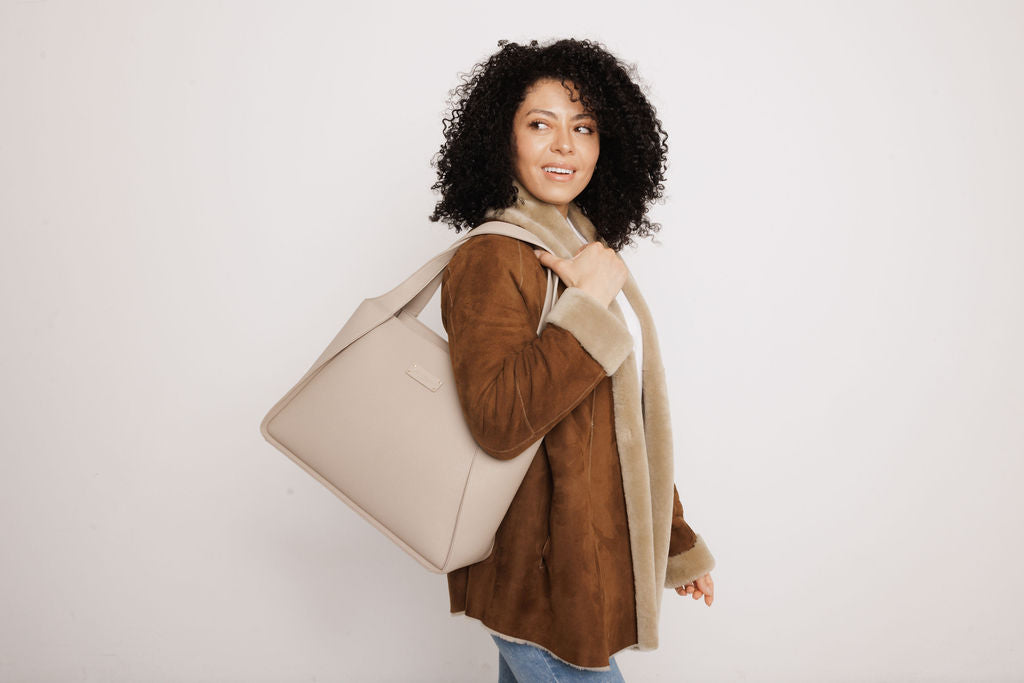 Kensington Tote Bag In Stone