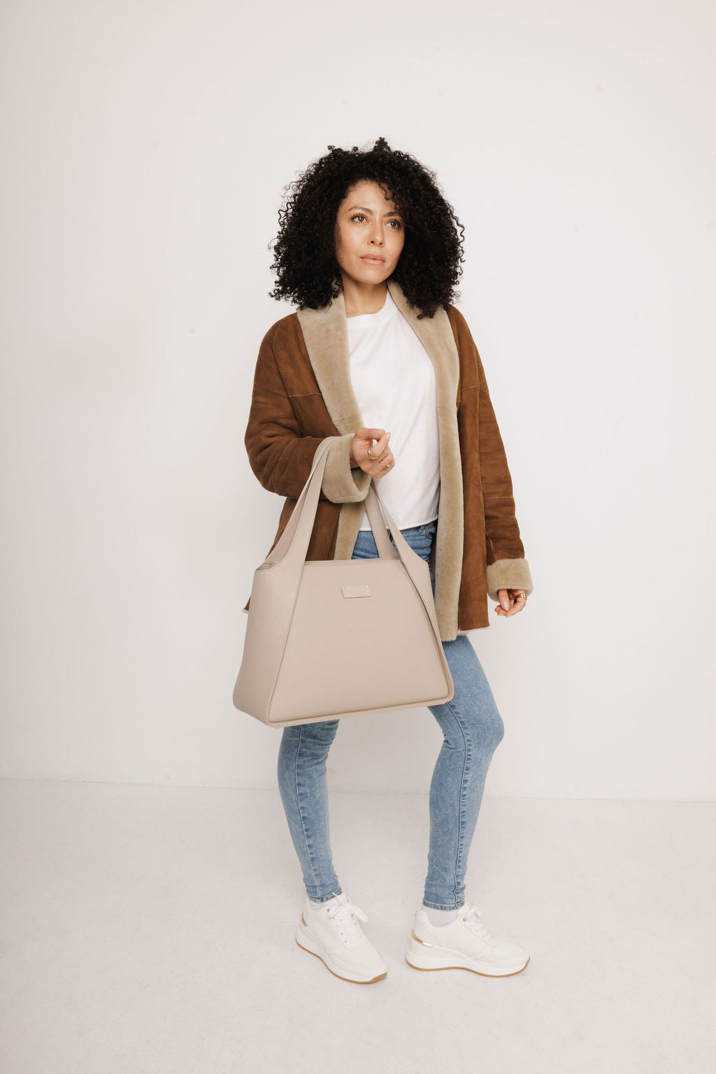 Kensington Tote Bag In Stone