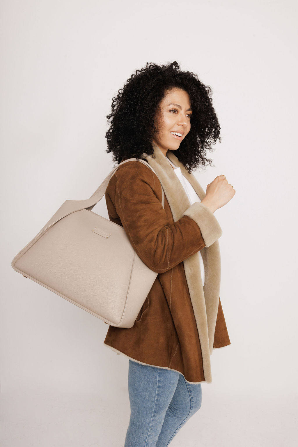 Kensington Tote Bag In Stone
