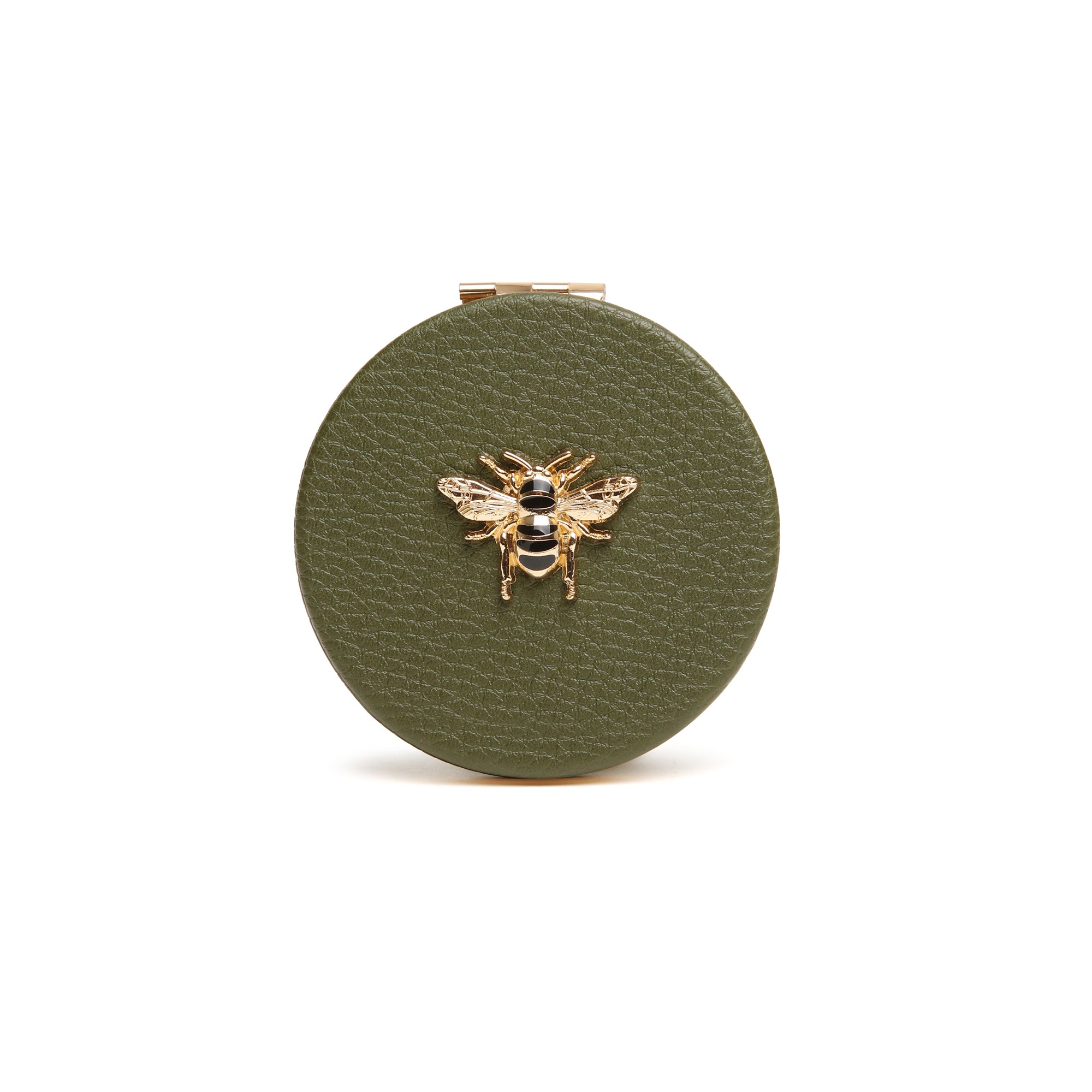 Compact Mirror Gift Boxed In Olive