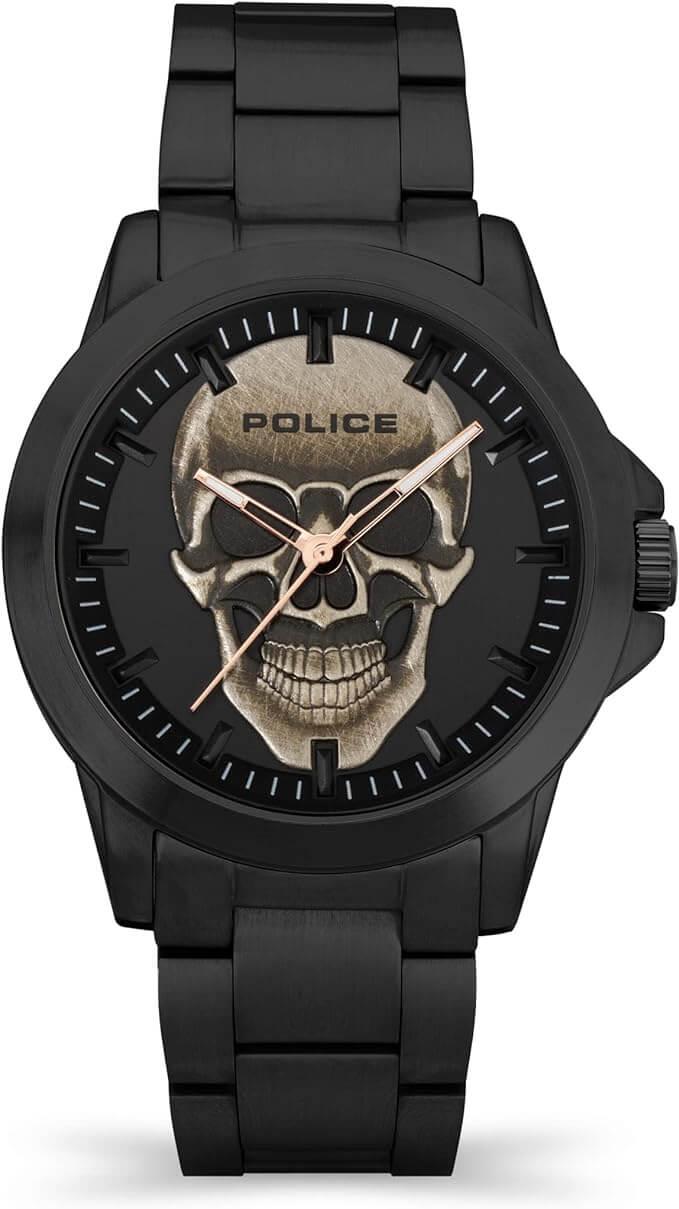Flick Black Skull Dial Watch