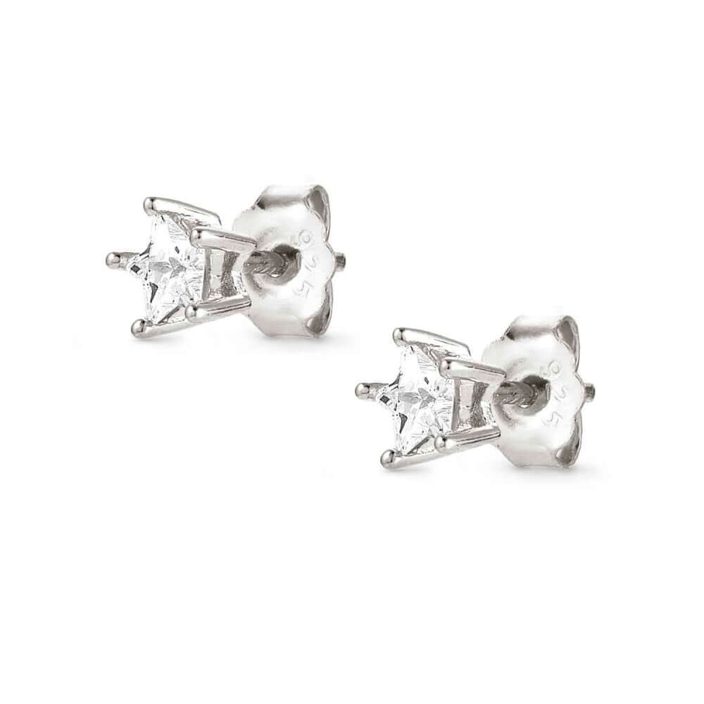 Sentimental Silver Star Stud Earrings