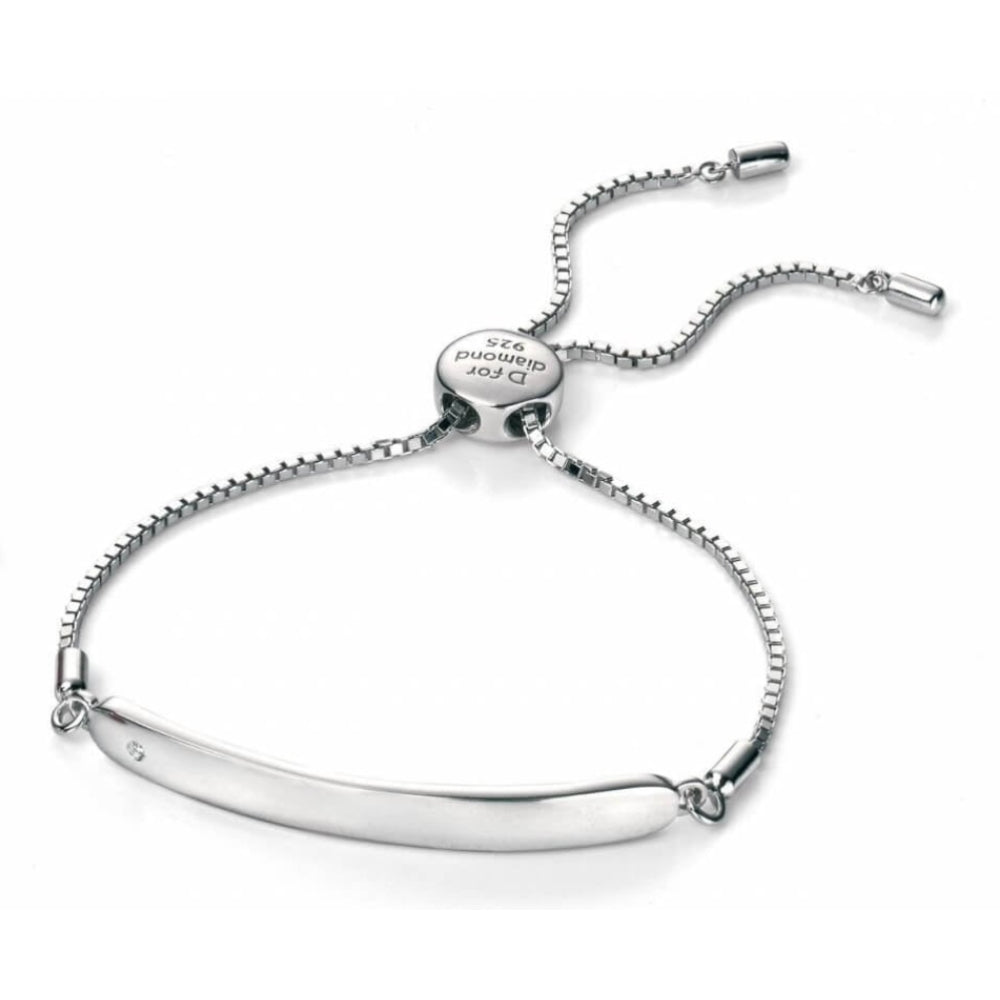 Girls Adjustable Sterling Silver ID Bracelet