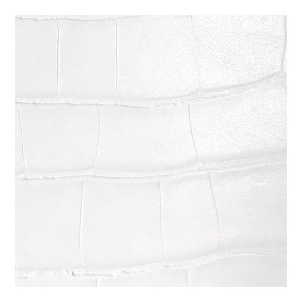 Chalk White Croc Classic 4 Section Stacker