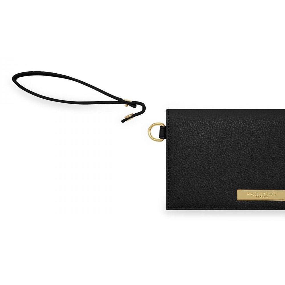 Cleo Wristlet | Black | 10 X 19 Cm
