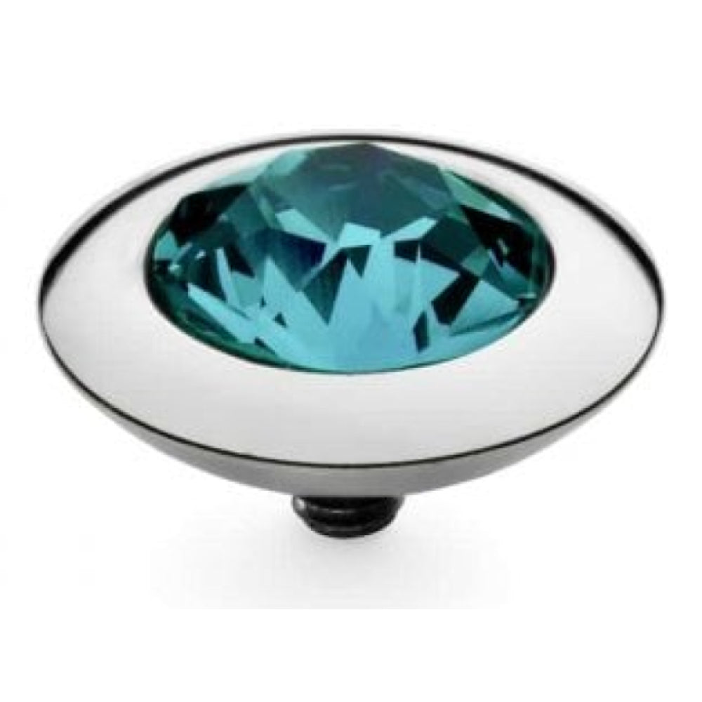 Famosa Silver 13mm Tondo Ring Top Indicolite