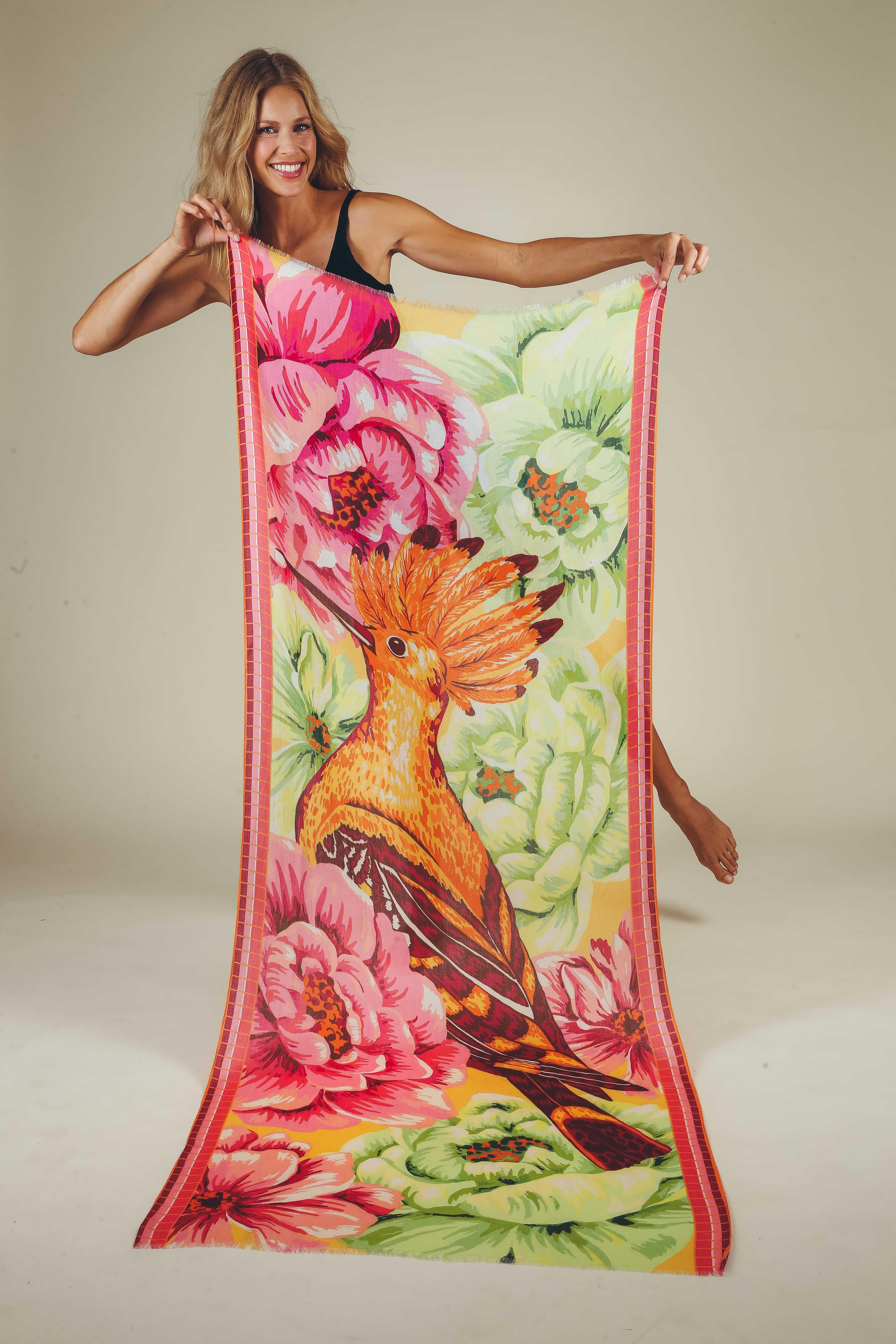 Bird of Paradise Luxury Modal Print Scarf
