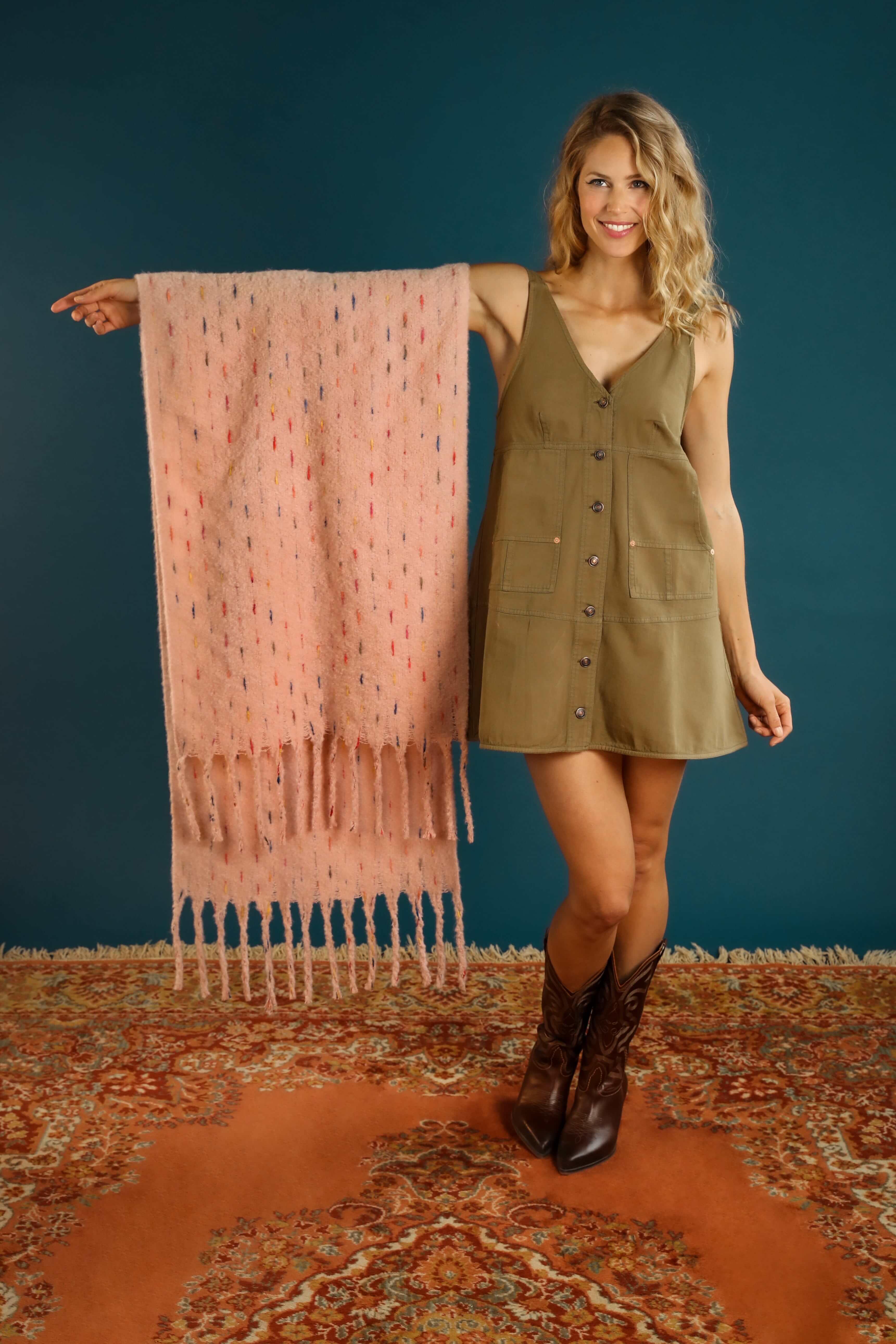 Kelda Cosy Scarf - Petal