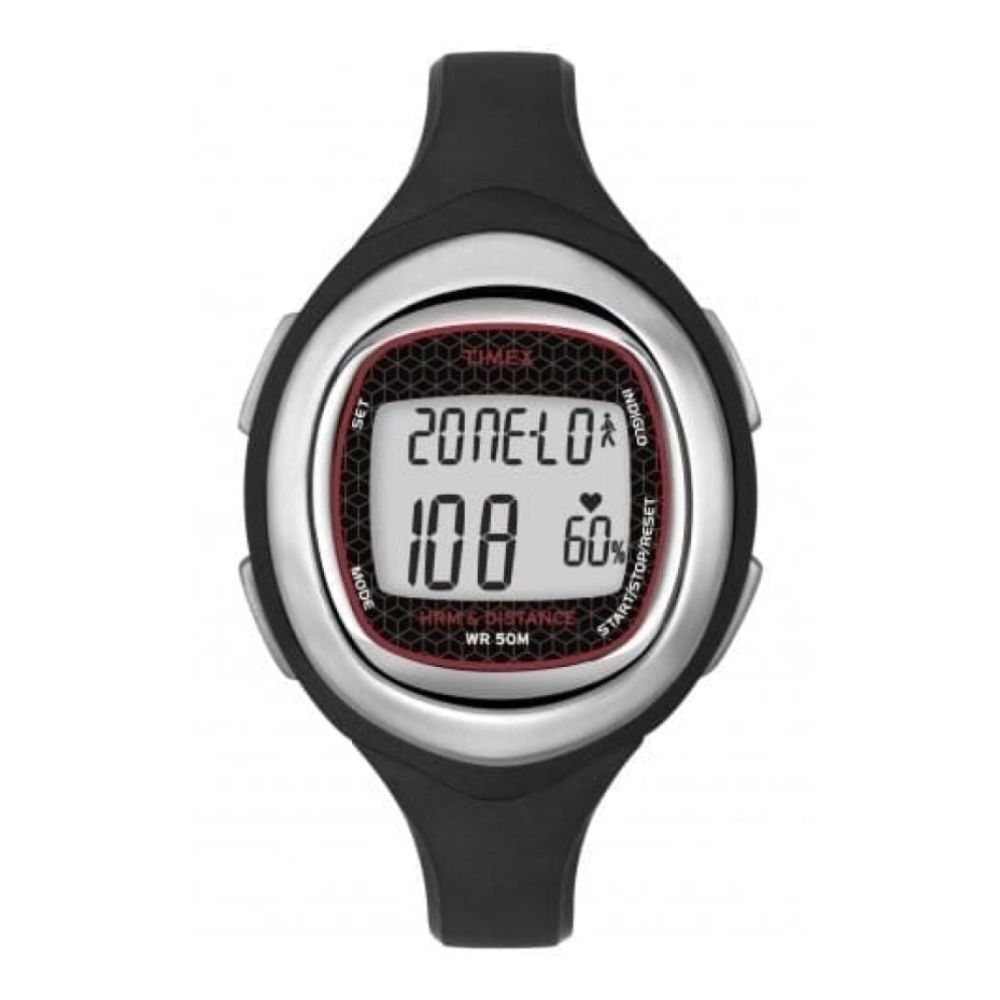 Unisex Health Touch Plus Black Rubber Digital Watch