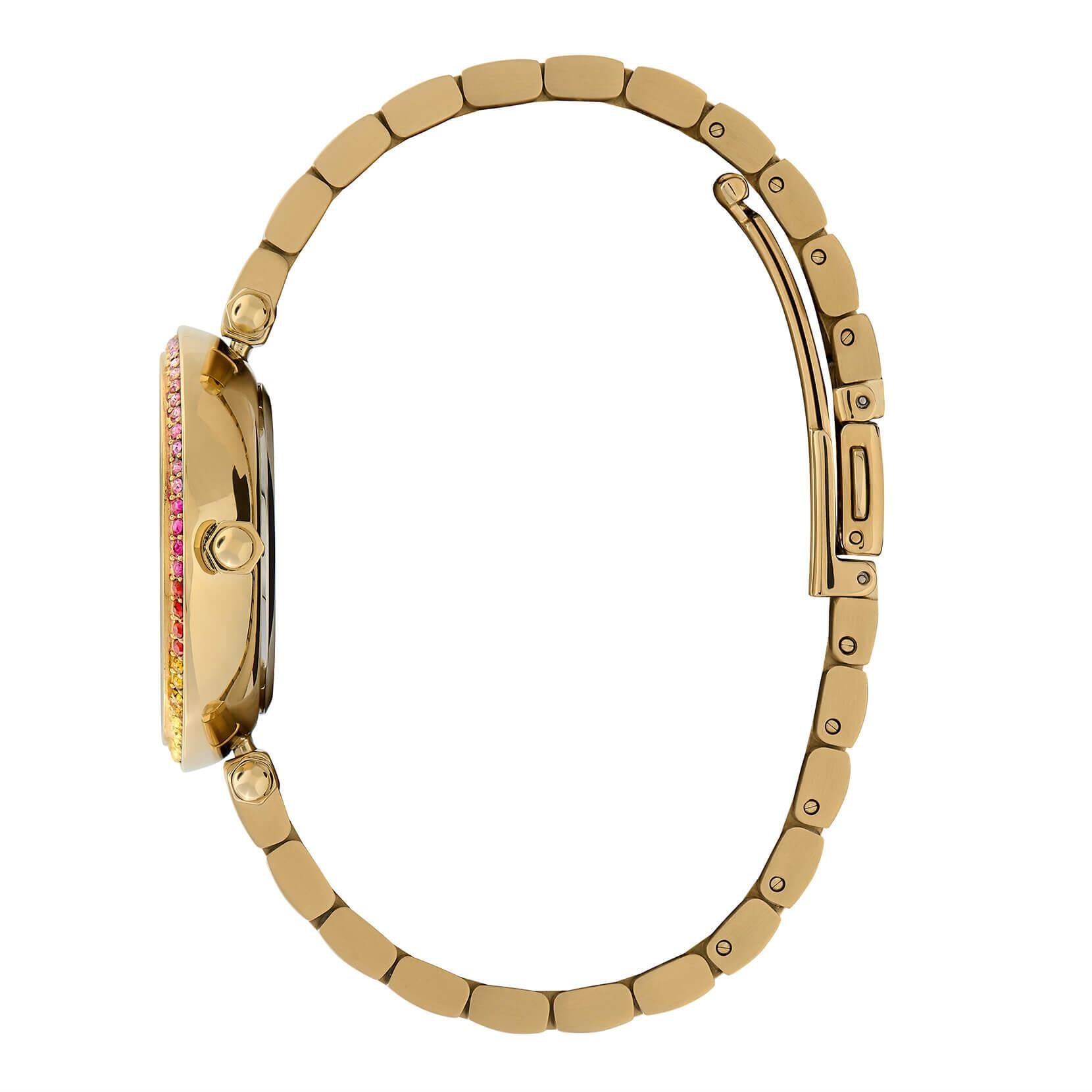 Kaleido Bloom Rainbow & Gold Bracelet Watch