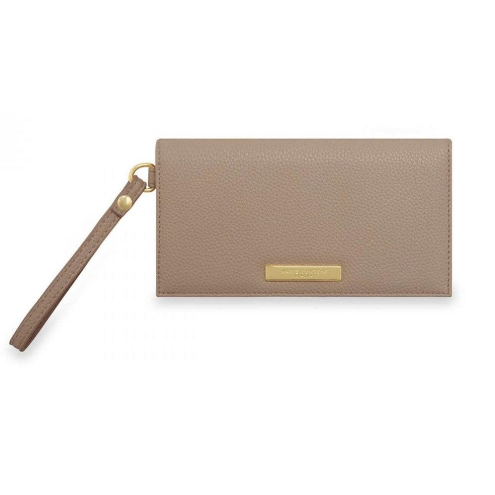 Cleo Wristlet | Taupe | 10 X 19 Cm
