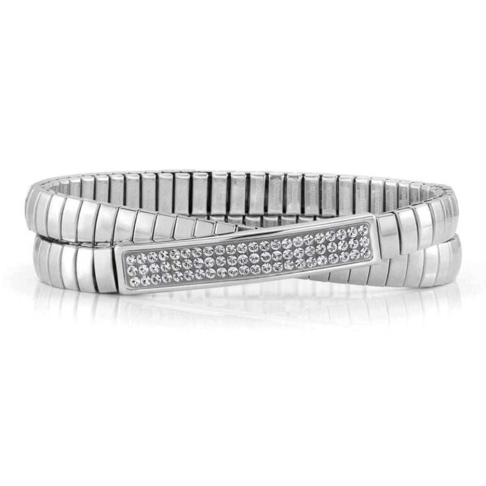 Xte Steel Bracelets And Swarovski Double (010_White)