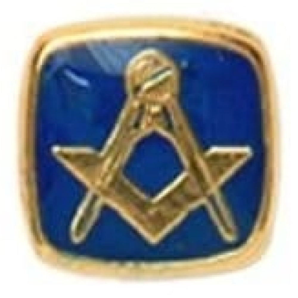 Blue Cushion Masonic Tie Tac