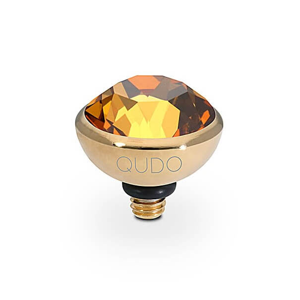 Interc Bottone YG Light Amber 10mm Top