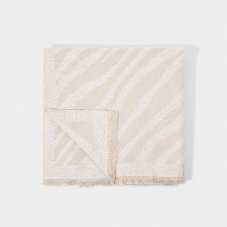 Printed Blanket Scarf | Large Zebra | 190cm X 75cm