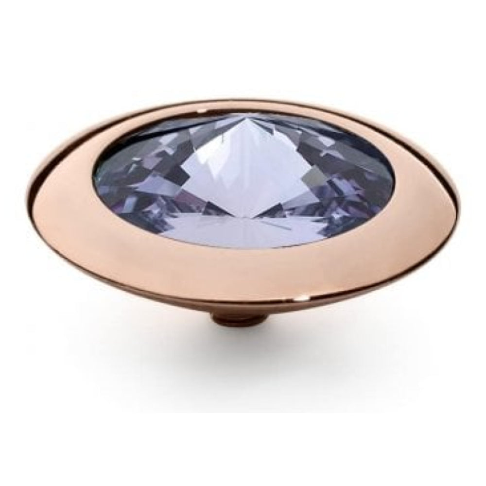 Famosa Rose Gold 16mm Tondo Ring Top Provence Lavender