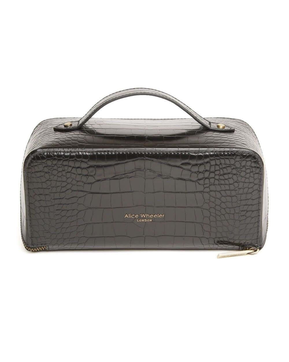 Train Beauty Case In Black Croc
