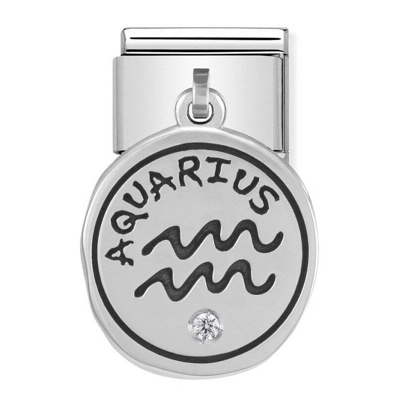 Composable Classic Charms Zodiac Silver Aquarius