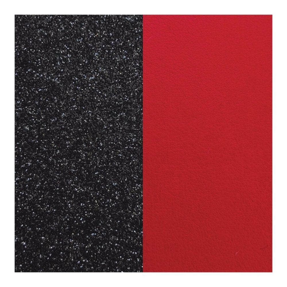 Black Glitter/Red Leather Insert