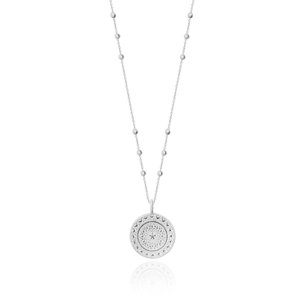 Zaria | Silver Coin Necklace | 46cm + 5cm Extender