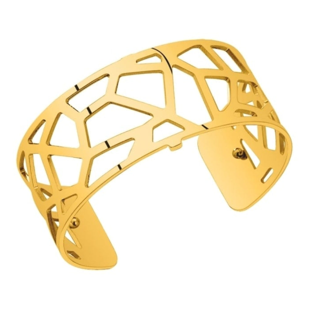 Gold Plated Giraffe Patteren 25MM Cuff