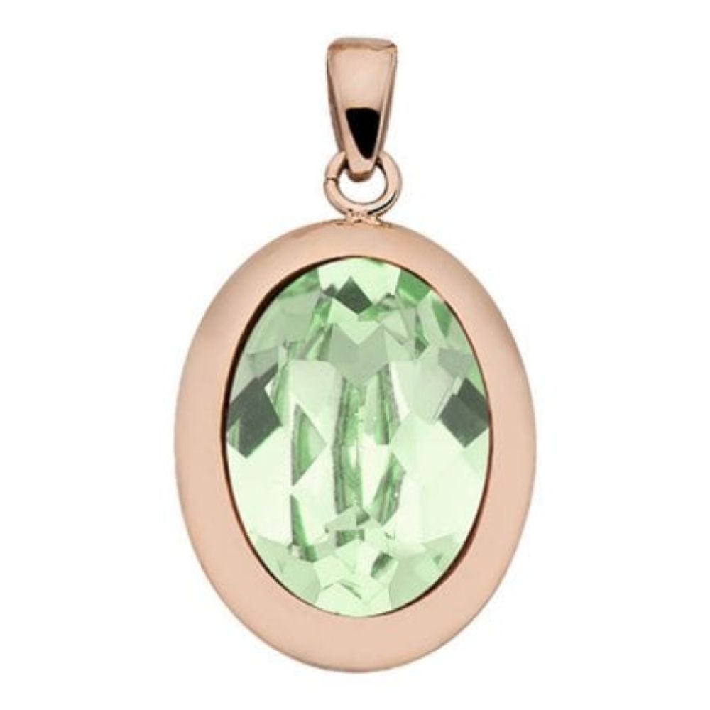 Pendant Tivola Chrysolite Crystal Big Rose Gold