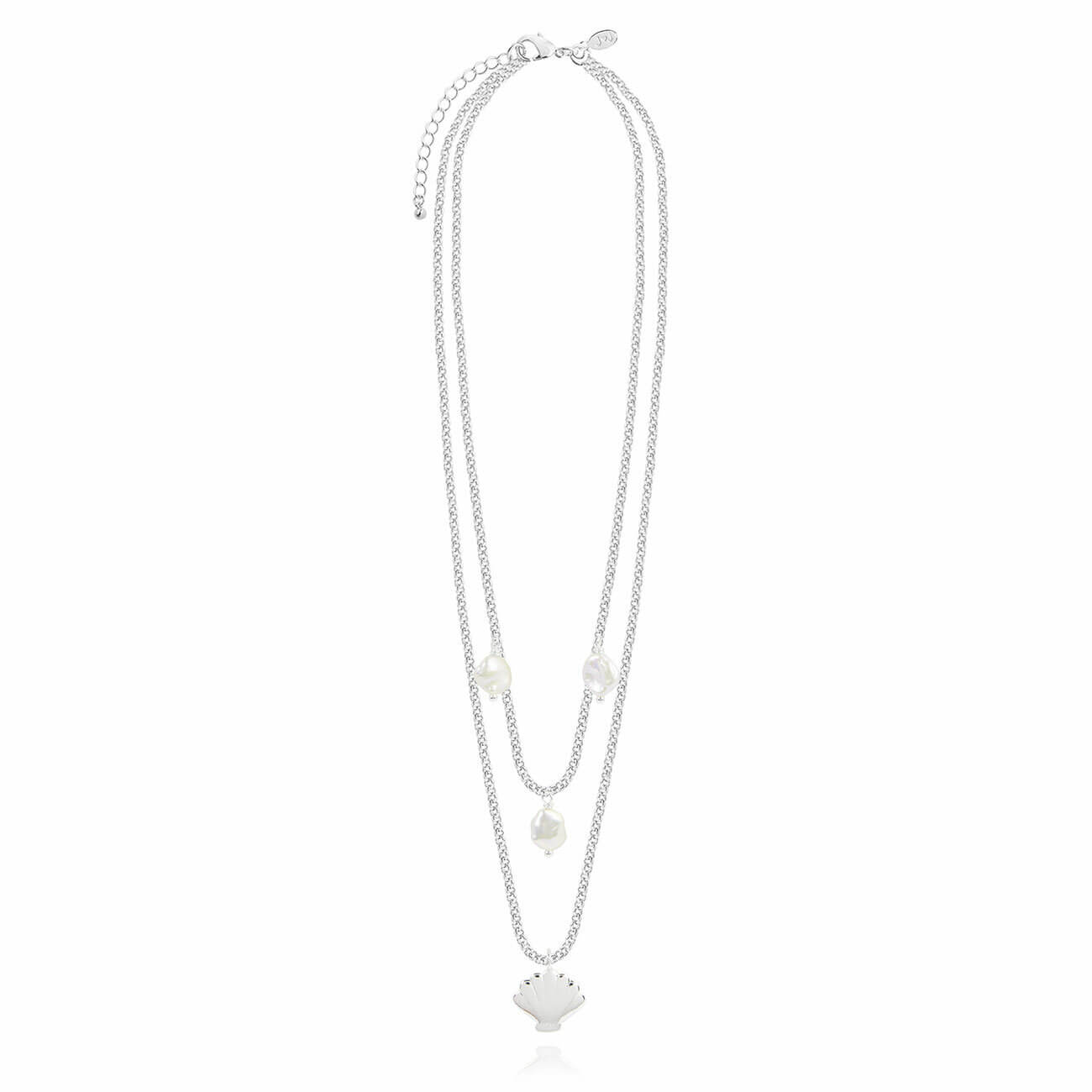 Serena | Silver | Shell Pearl | Necklace | 45cm Total Length + 5cm Extender