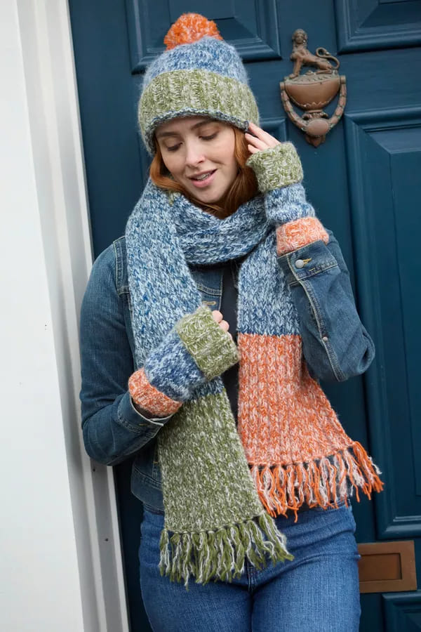 Berlin Bobble Beanie Blue
