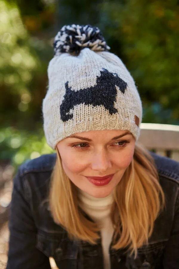 Scottie Dog Bobble Beanie