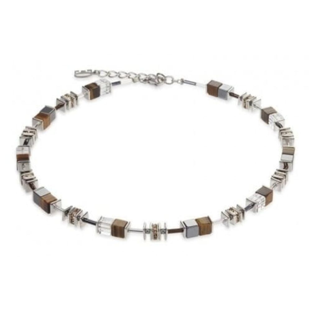 Ladies Brown Haematite agate Tiger's Eye Bead Necklace
