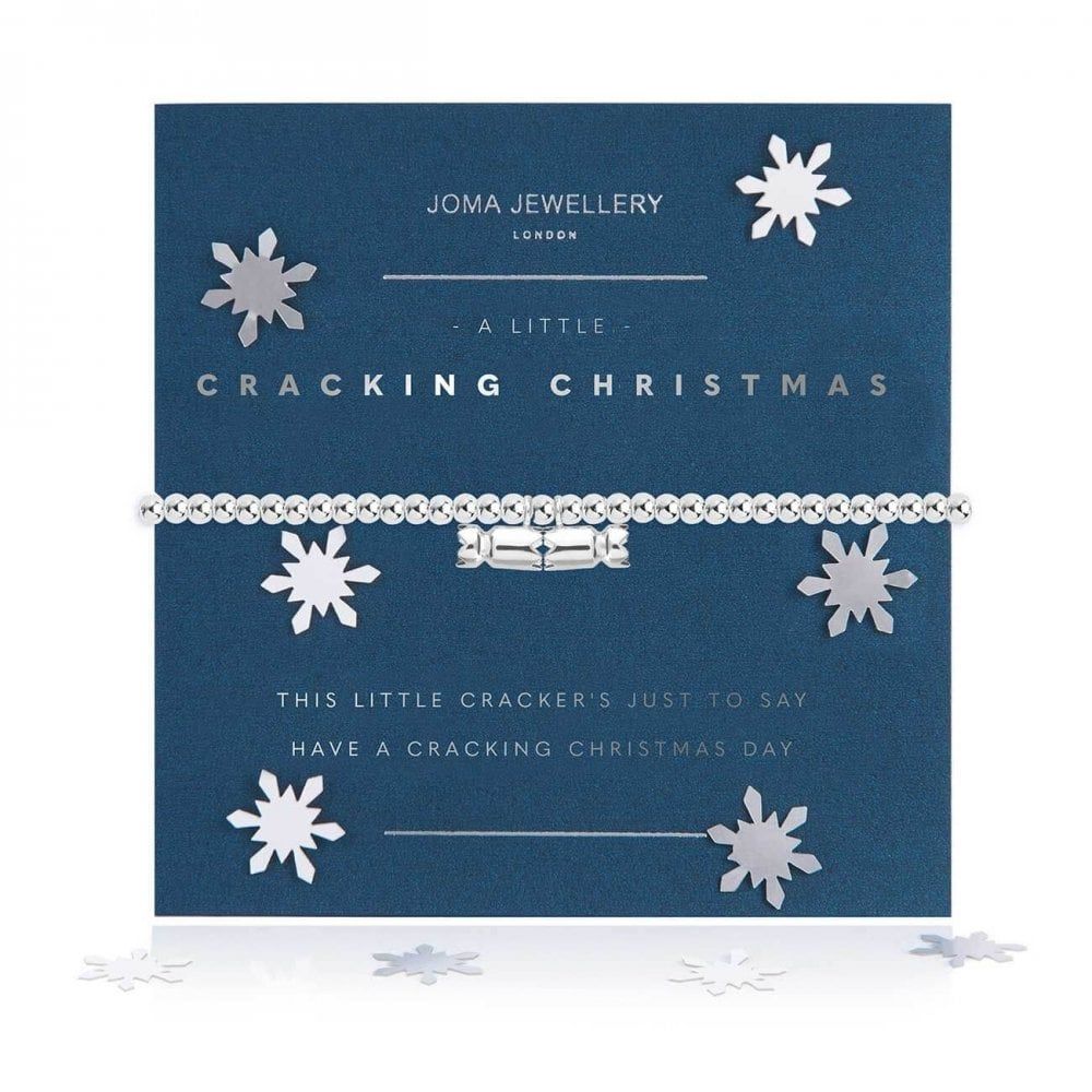 Snow Globe A Little | Cracking Christmas | Silver | Bracelet | 17.5cm Stretch