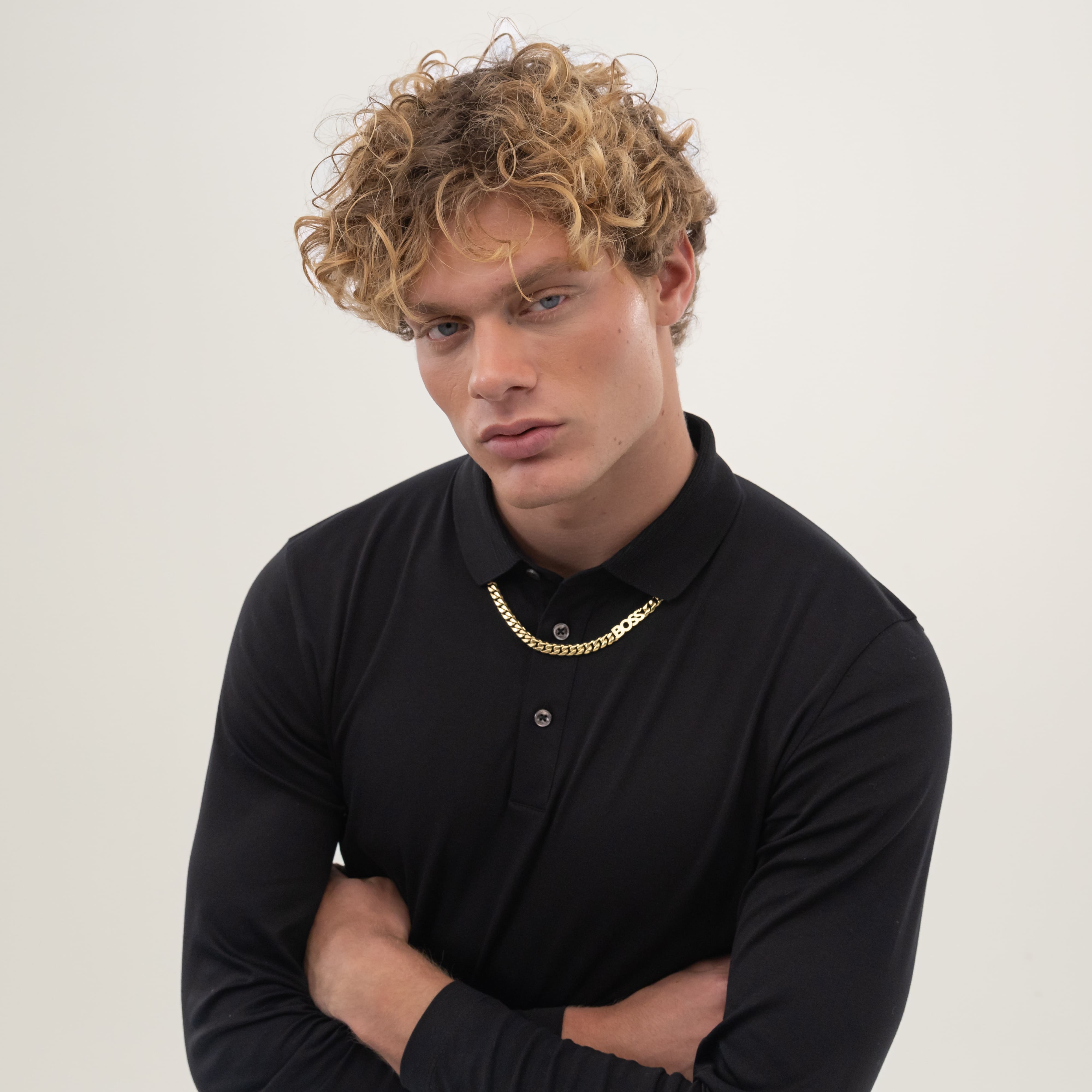 Kassy Gold Plated Chain Mens Necklace