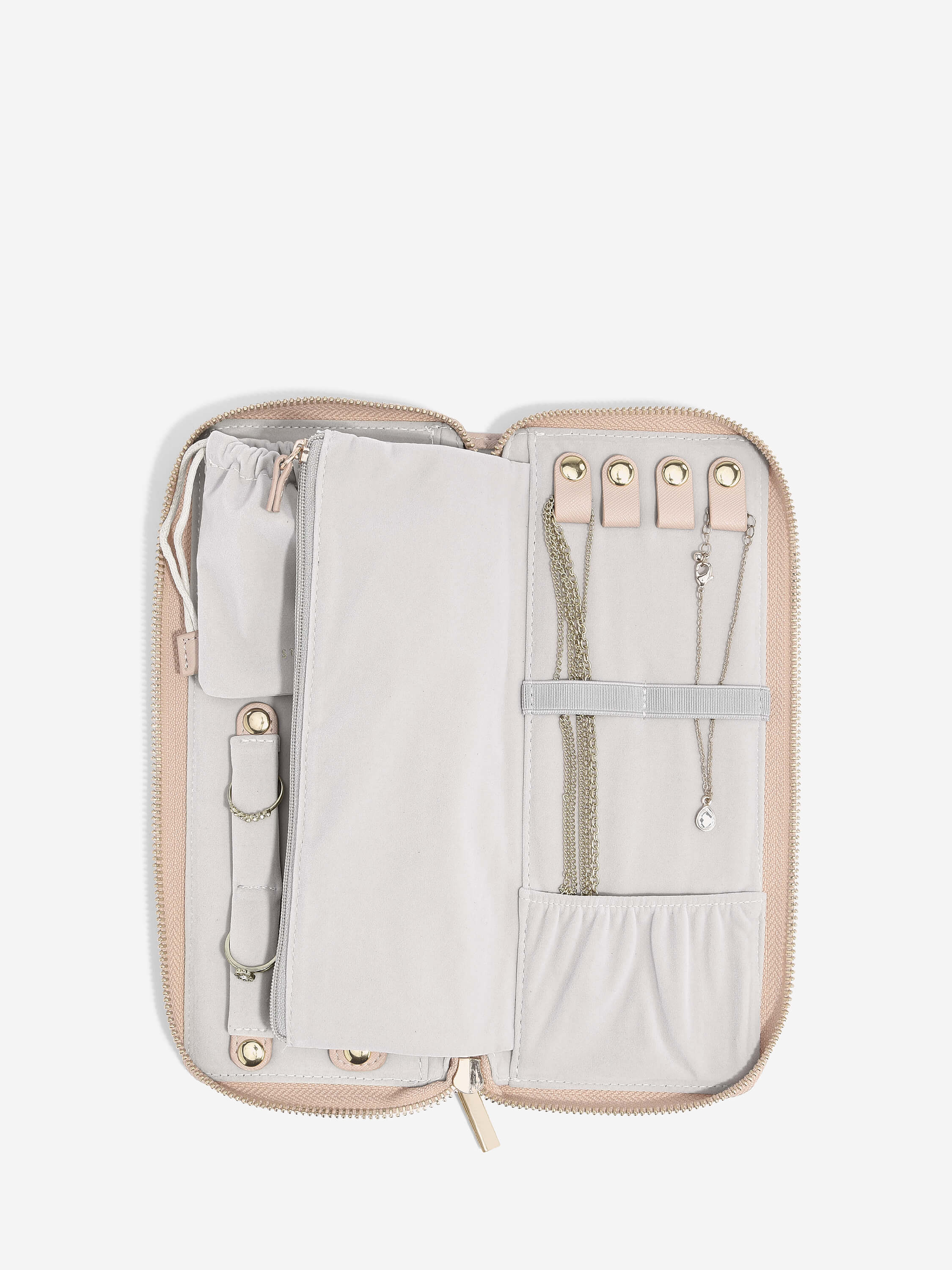 Blush Pink Jewellery Roll